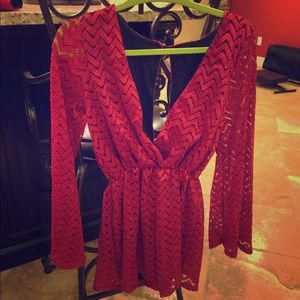 Chevron Short Romper