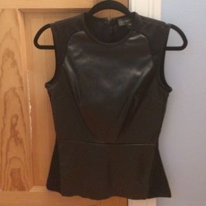 Bagatelle black peplum top