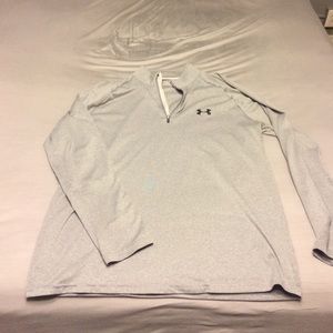 Gray Under Armour 1/4 Zip - Long Sleeve