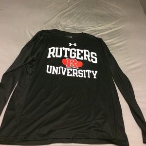 Black Under Armour Long Sleeve - Rutgers U