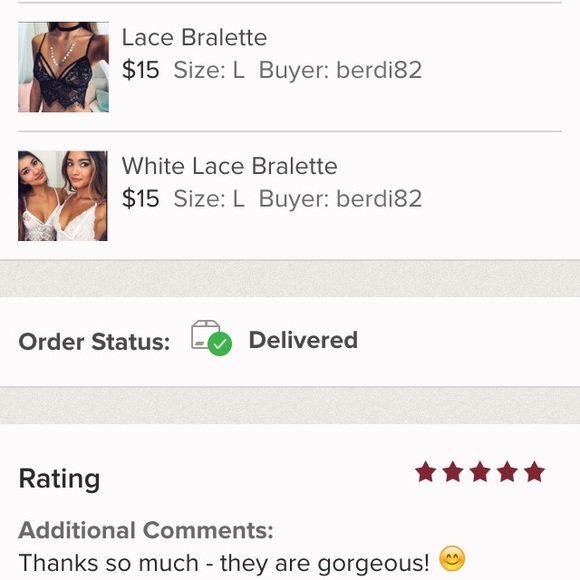 Black Lace Bralette - Picture 7 of 8