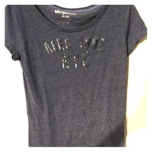 Navy Blue Aeropostale top