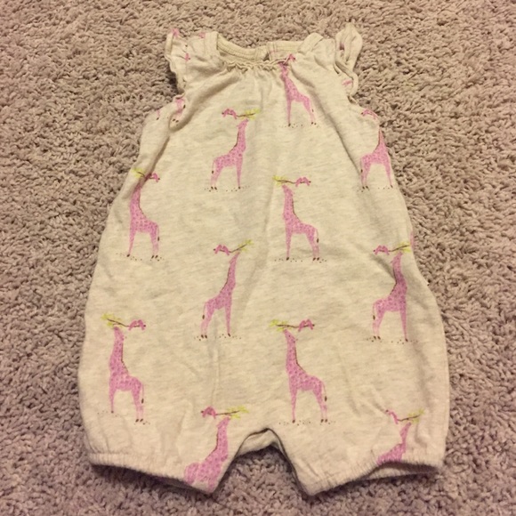 BabyGap giraffe print one-piece