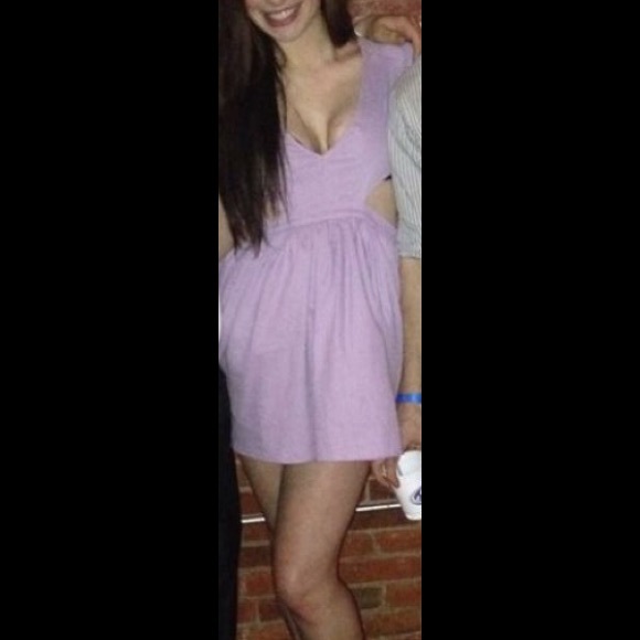 Purple Cutout Dress - Picture 1 of 4