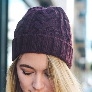 Thick Braid Knit Beanie