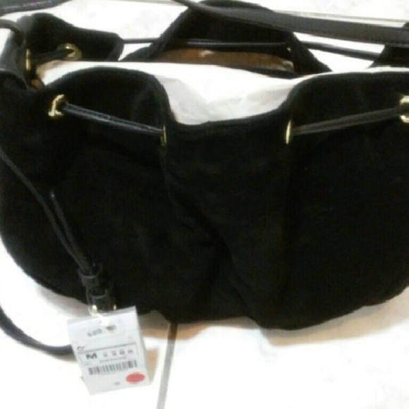 Zara Suede and Leather Shoulder bag