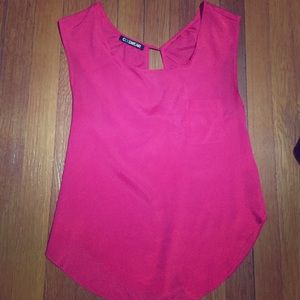 Cutout light blouse