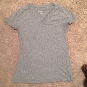 Gray v-neck