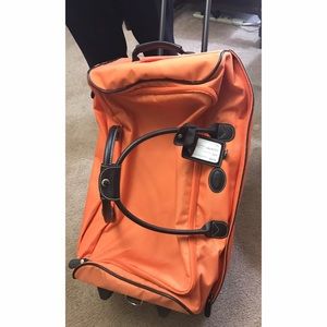 BRIC'S 28' Orange Rolling Duffle / Carry On