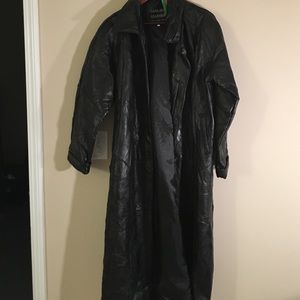 Leather coat