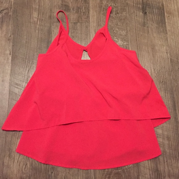 Tiered Open back Tank Top