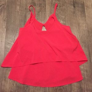 Tiered Open back Tank Top