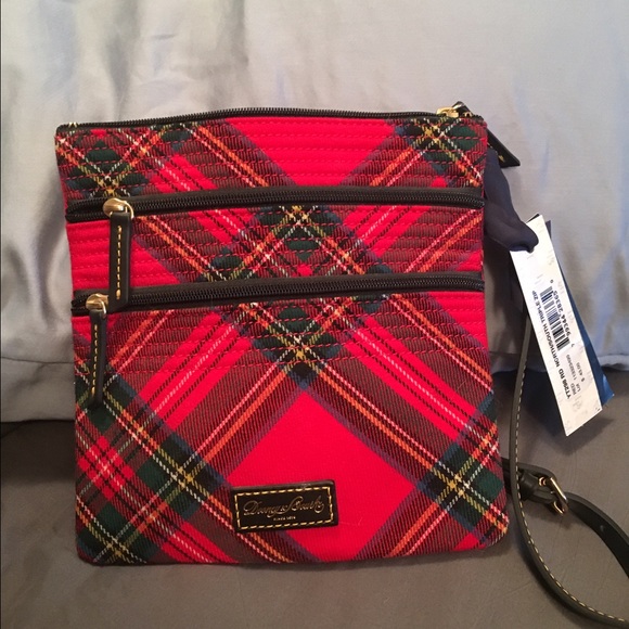 Dooney & Bourke Red Plaid Crossbody bag