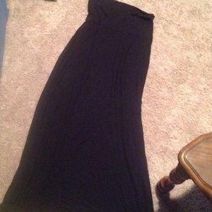 Black maxi skirt