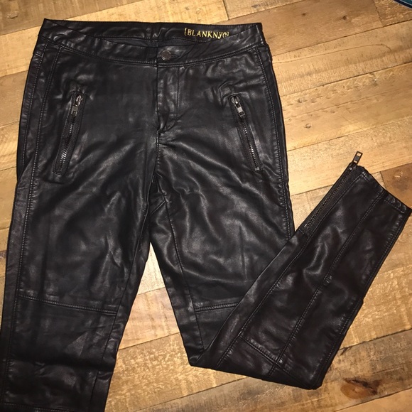 Blank NYC Pleather Pants | Zippers