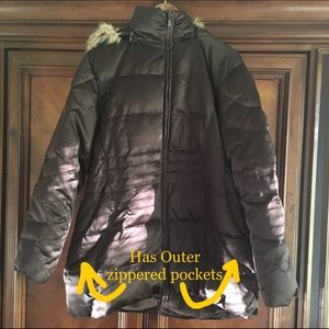 🔴 St. John's Bay Down Winter Puffer Brown Coat 🔴