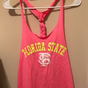 Florida state university spirit braided tank