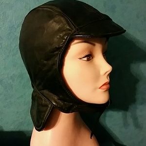 Leather Skull Cap