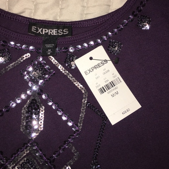 Sequin Express scoop neck tank - Picture 2 of 3