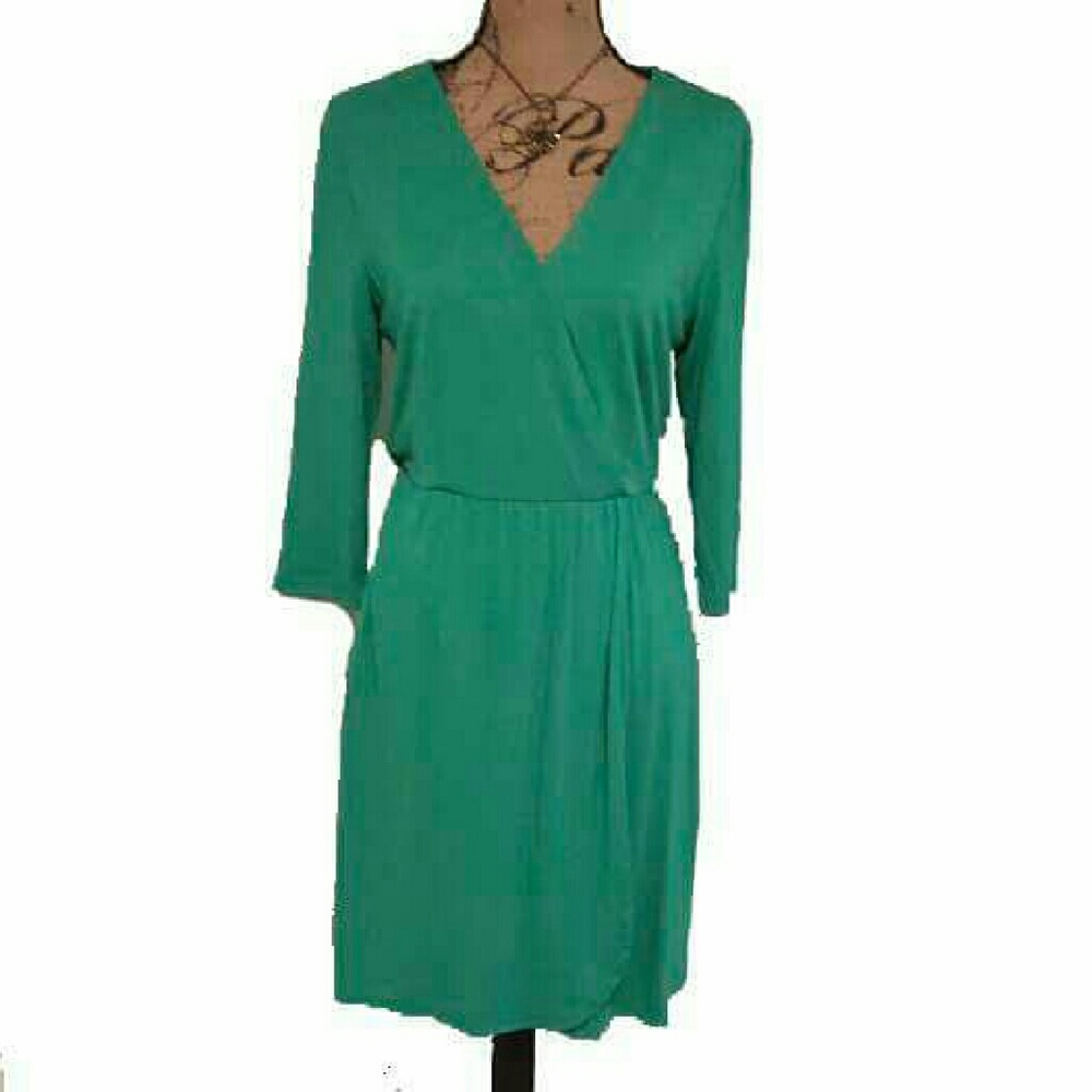 Kenar green wrap dress NWT
