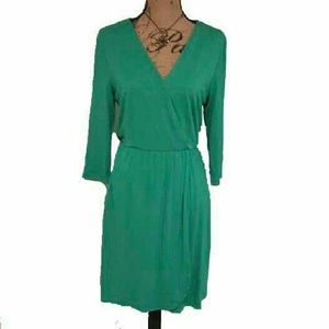 Kenar green wrap dress NWT