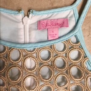 Lilly Pulitzer Aqua Halter Top