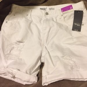 Mossimo White Boyfriend Shorts