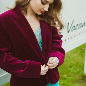 Velvet blazer!