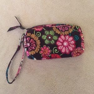 Vera Bradley Mod Floral Pink Wristlet