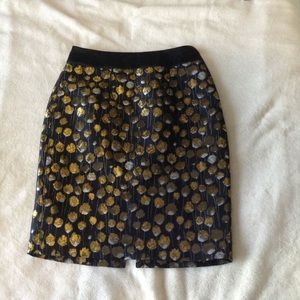 Metallic detail skirt