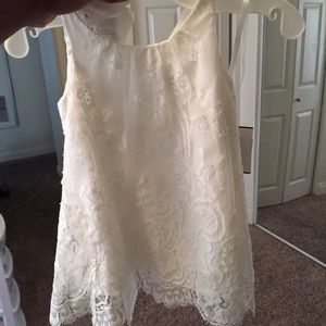 Flower girl dress and headpiece