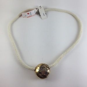 SS Sun and moon rope necklace