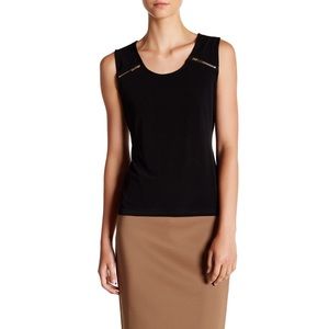 Catherine Malandrino Zippered Sleeveless Tank NWT