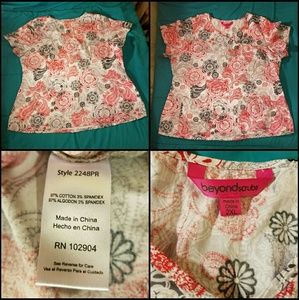 Women's Medallion Mania Scrub Top