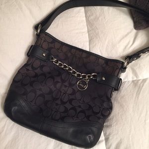 Black COACH Logo Purse