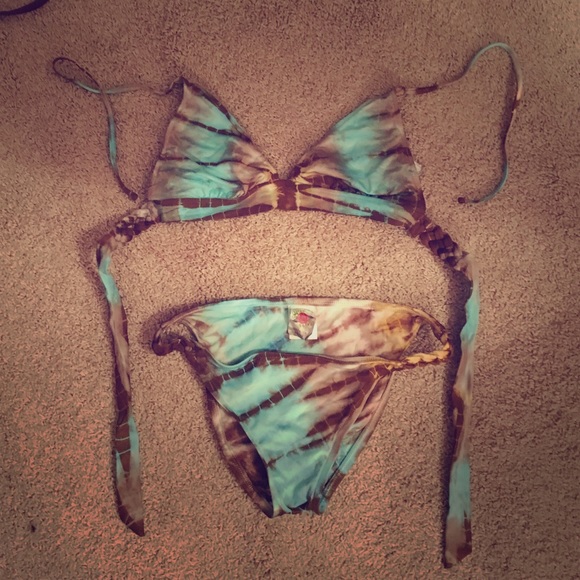 lucky brand tie dye bikini