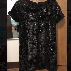 Forever 21 black sequin dress