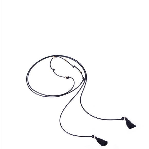 ❤️ Black Tassel Wrap Necklace❤️ - Picture 2 of 4