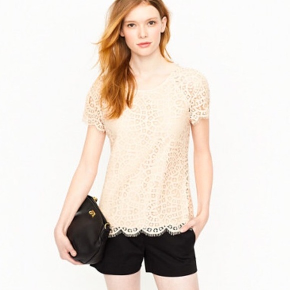 J. Crew Tops - J.Crew Raindrop Lace Top