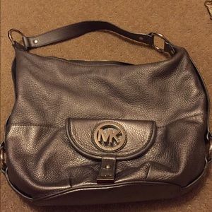 Michael kors hobo gunmetal bag