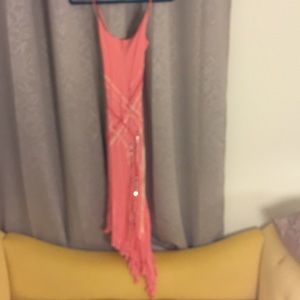 Asymmetrical Party Dress w sequenced ribbons