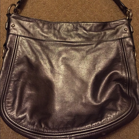 Coach metallic hobo ladies bag