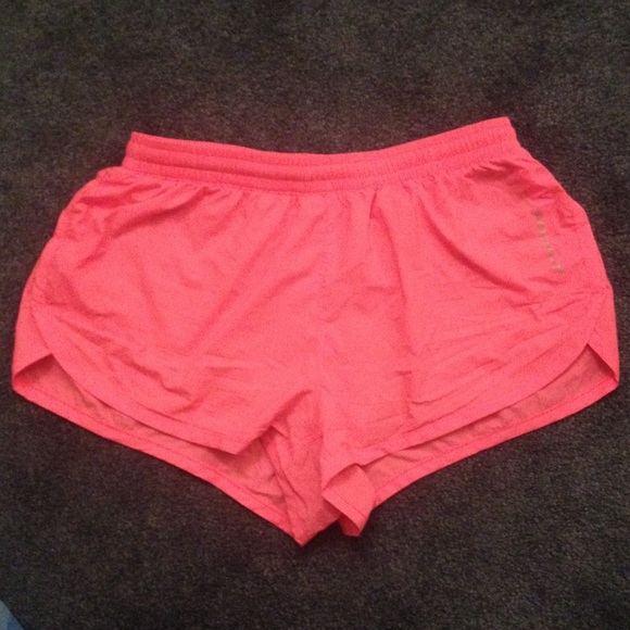 Brooks neon pink running shorts!