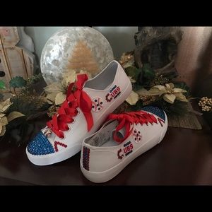 Bedazzled Chicago Cubs shoes