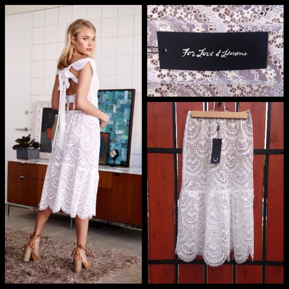 NEW!  For Love & Lemons Rosalita skirt *LAST ONE* - Picture 4 of 4