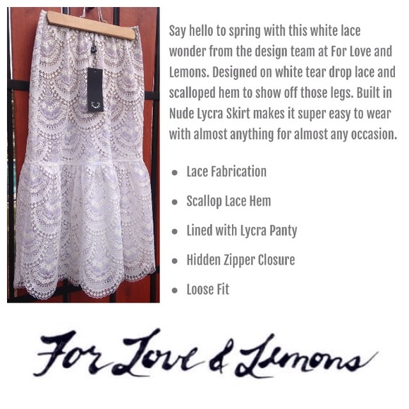 NEW!  For Love & Lemons Rosalita skirt *LAST ONE* - Picture 3 of 4