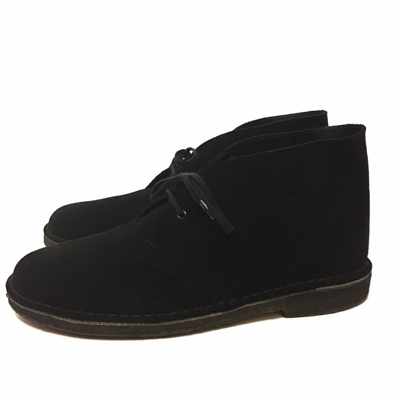 Sold Clarks Originals Desert Boots Women's Black - Picture 2 of 4