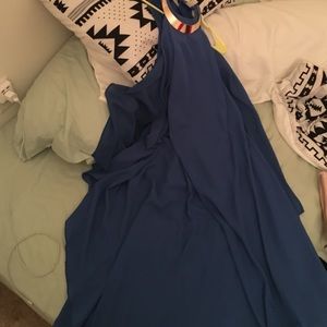 Sheer Blue Maxi Dress