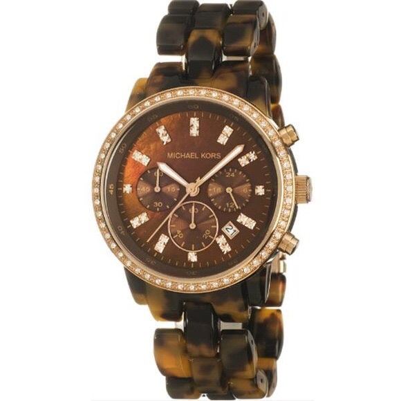 Michael Kors MK5366 Chronograph Tortoise Watch