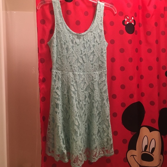 Teal Lace Flow-y Dress